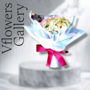 Ferrero Rocher with roses & baby's breath