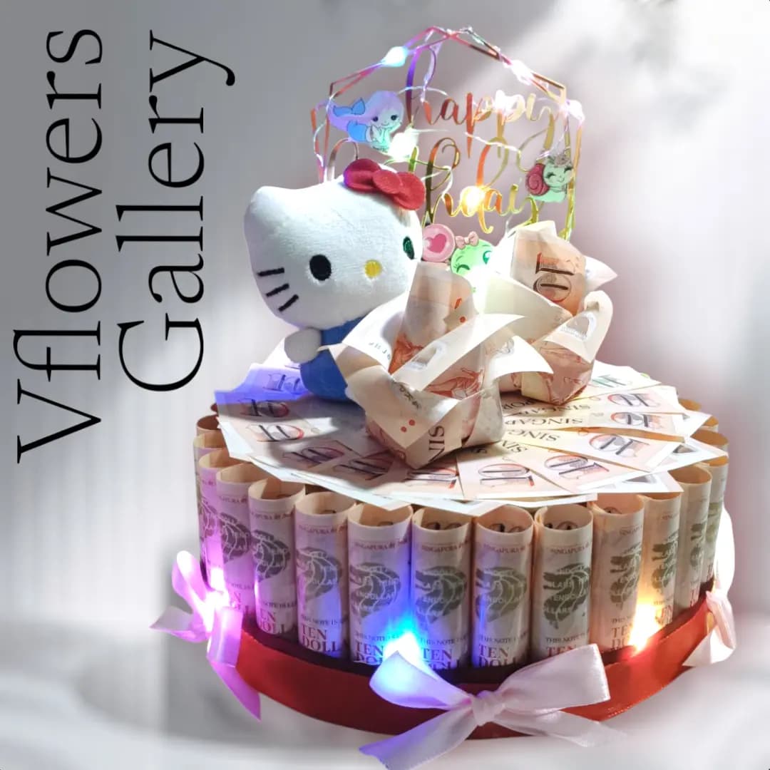 money floral arrangement